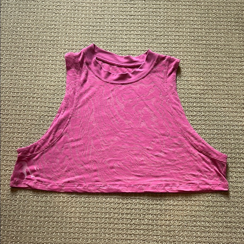 Lululemon All Yours Crop Tank Top *Veil Pink Lychee